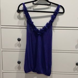 Urban outfitters purple v-neck rosette top